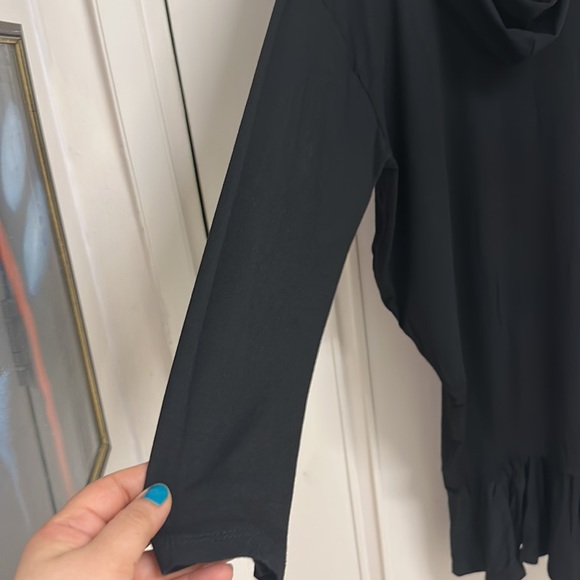 NWOT Hoodie ,long sleeved, asymmetrical dress, stretchy T-shirt dress! Size UK L - Picture 8 of 9
